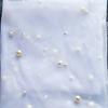 Vintage Pearls Tulle Bridal Veil Pearls Wedding veil Elegant Waist Length Drop Veil  Wedding Dress