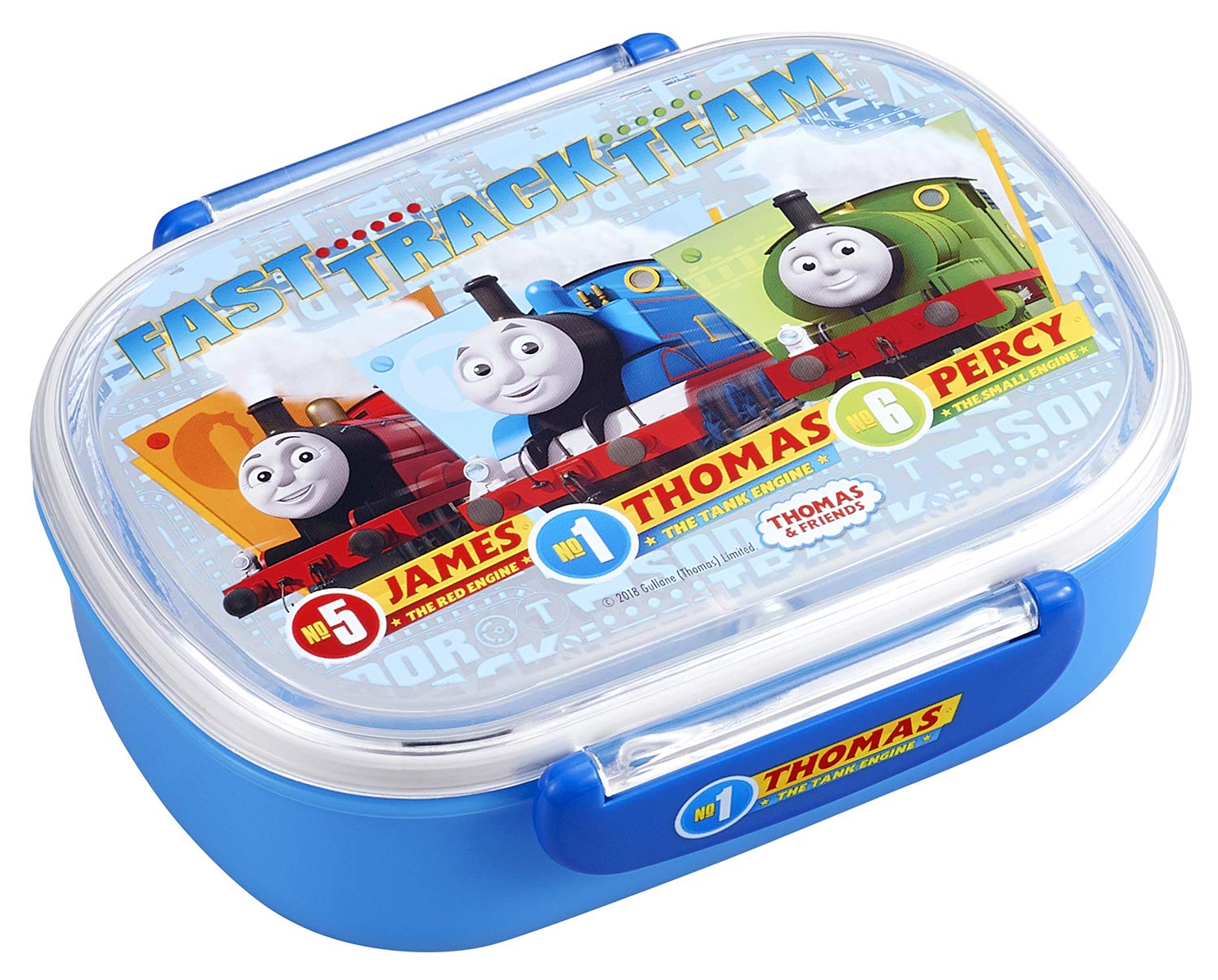 

OSK Thomas the Tank Engine Lunch Box with Inner Box 360ml Made in Japan Dishwasher and Microwave Safe Lock Gasket Included Stylish Cute Unisex For синий