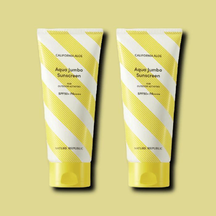 

NATUREREPUBLIC Sunscreen California Aloe Aqua Sun Lotion SPF50+ 250ml 2-pack Multi (39183810)
