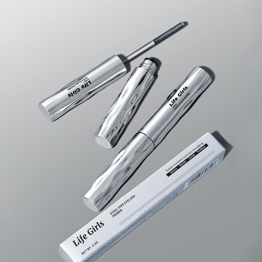 METYSUR Waterproof Mascara with Ultra-Fine Spiral Brush for a Natural Finish, Curl-Holding, Smudge-Proof, and Long-Lasting, Black