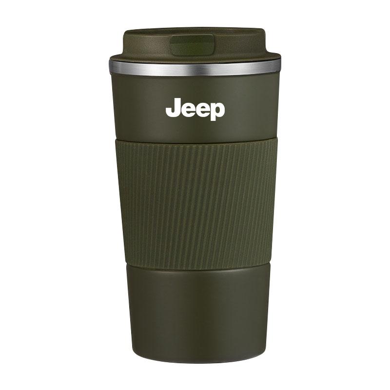 

1Pcs Car Vacuum Flasks Coffee Cup Travel Portable Insulated Bottles For JEEP Grand Cherokee WK WK2 KJ KK KL Commander XK Renegade зелений