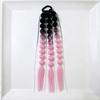Lantern Braid Long Bubble Ponytail Wig - Fashionable Women's Street Style