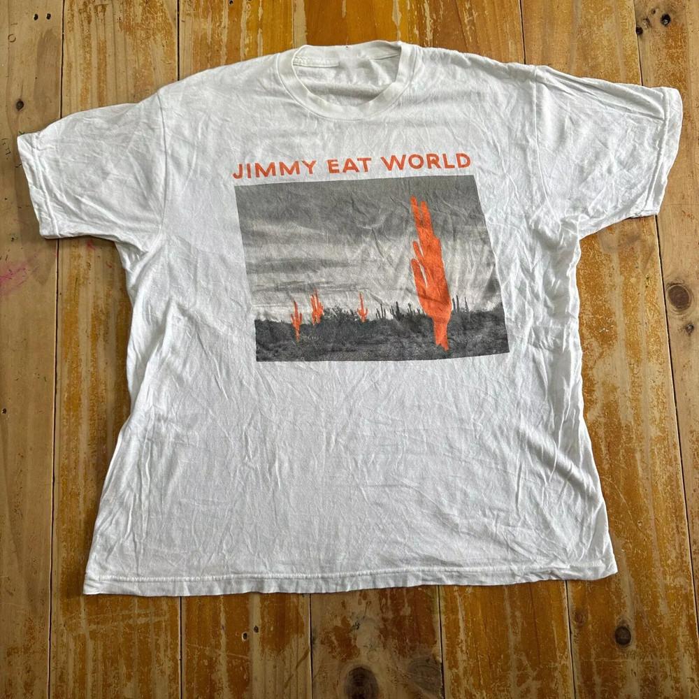 Jimmy Eat World Band White Cactus Adult Tee Unisex Cotton Shirt Unisex T-Shirt S