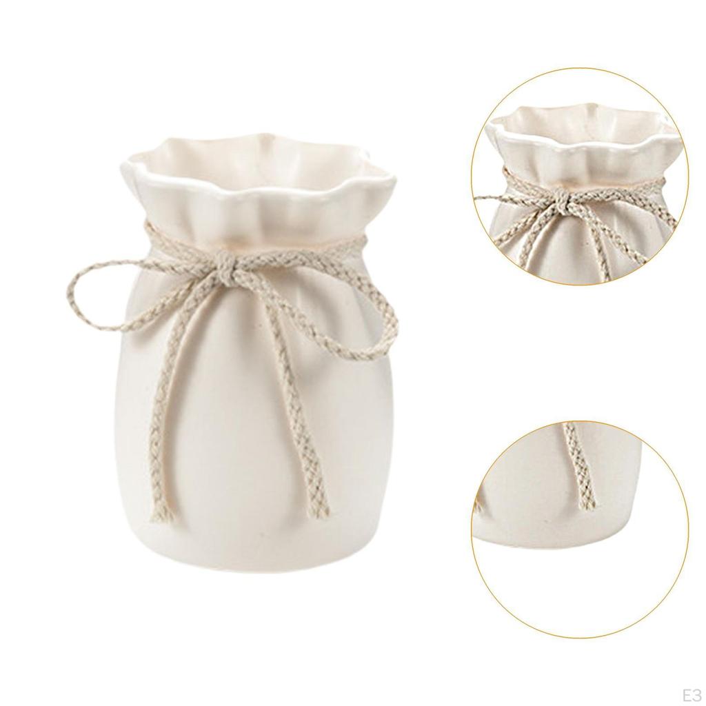 Contemporary Floral Container,Simple Design Vase,Home Accent Piece for Living Room,Kitchen Shelf