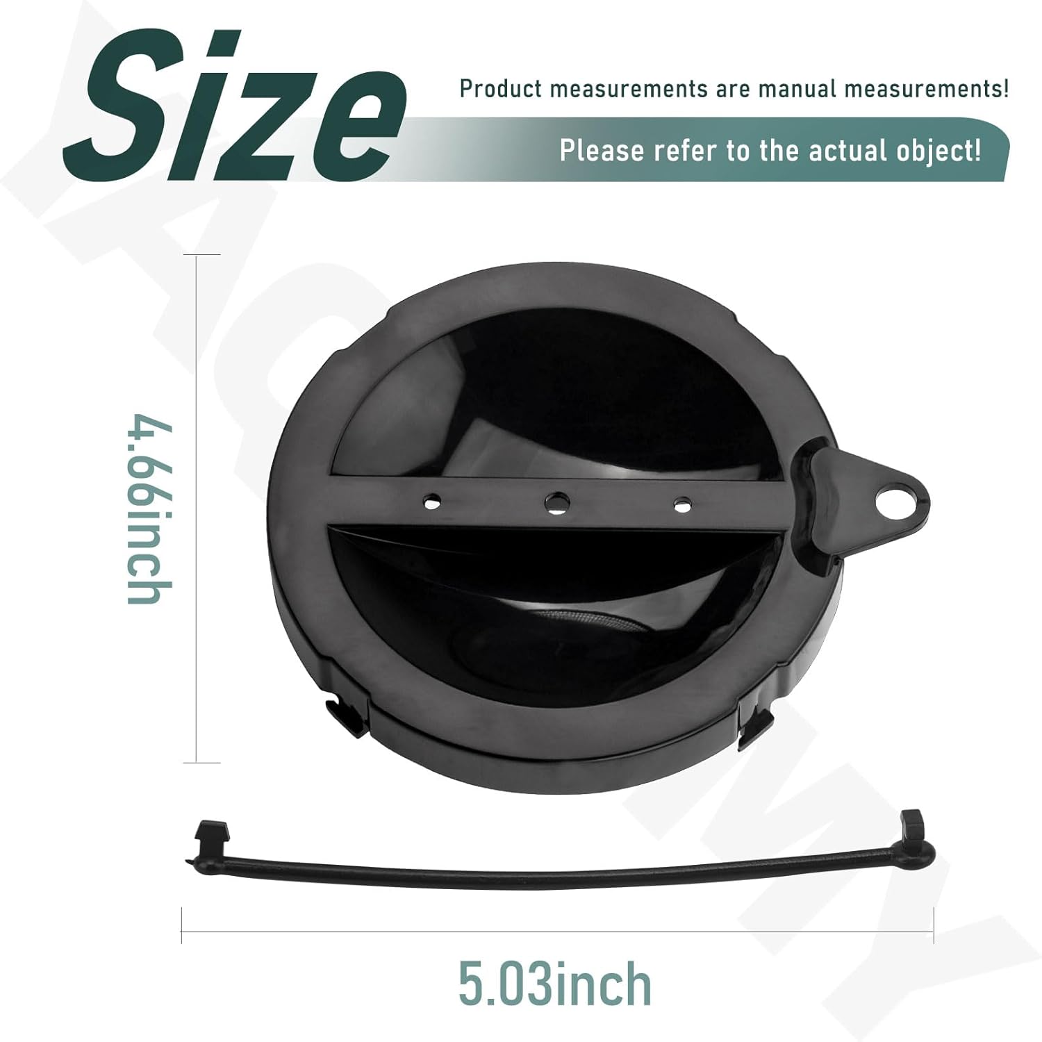 A040338BK Cap/Strap for Hose Carriers/Sewer Hose Storage Carrier Cap for Va-lterra RVs Motorhomes, Use with Adjustable Hose Carriers