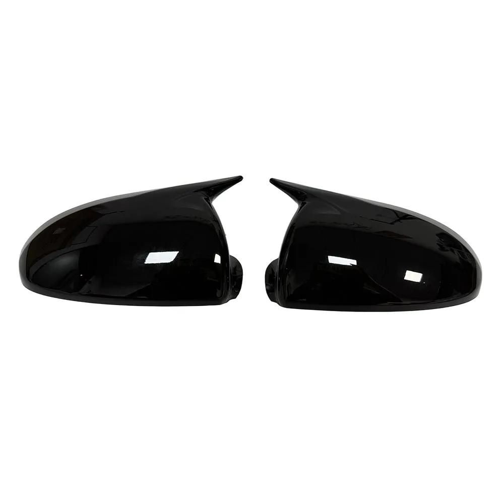 For Mercedes Benz Smart Fortwo W451 2008-2014 ABS Car Rearview Side Mirror Cover Wing Cap Exterior Door Trim Adhesive Sticker