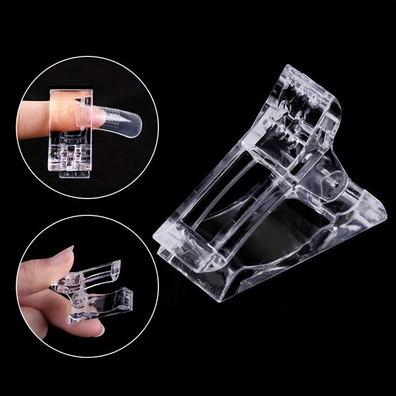 5pcs Nail Crystal Nail Mold Fixing Clip, Nail Tool Crystal Glue Clip, Crystal Delay Glue Setting Clip, Nail Glue