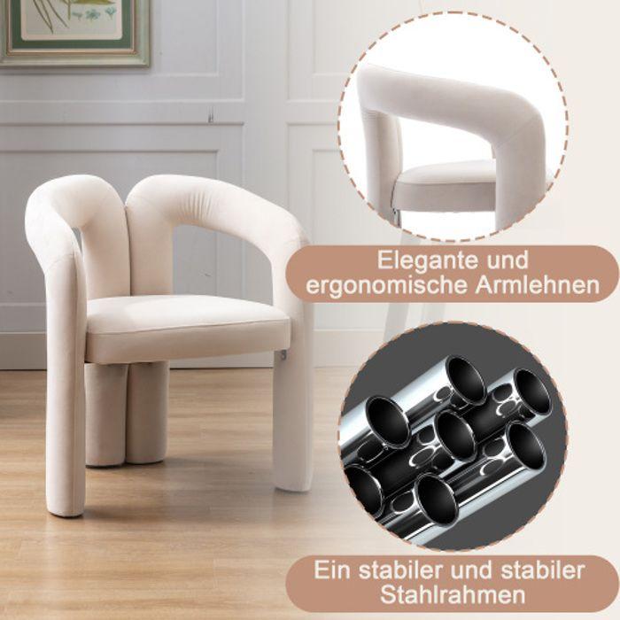 Chaise De Salle À Manger - MUVOE - Velours - Lot De 2 - Design Contemporain - Confortable Et Robuste