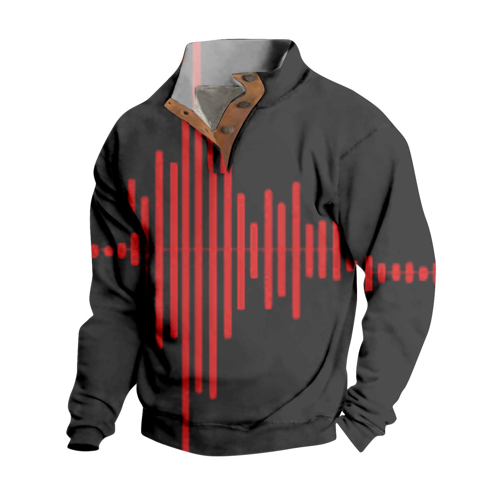 

Мужская толстовка с воротником-стойкой на открытом воздухе, повседневные свитера, топы XL красный