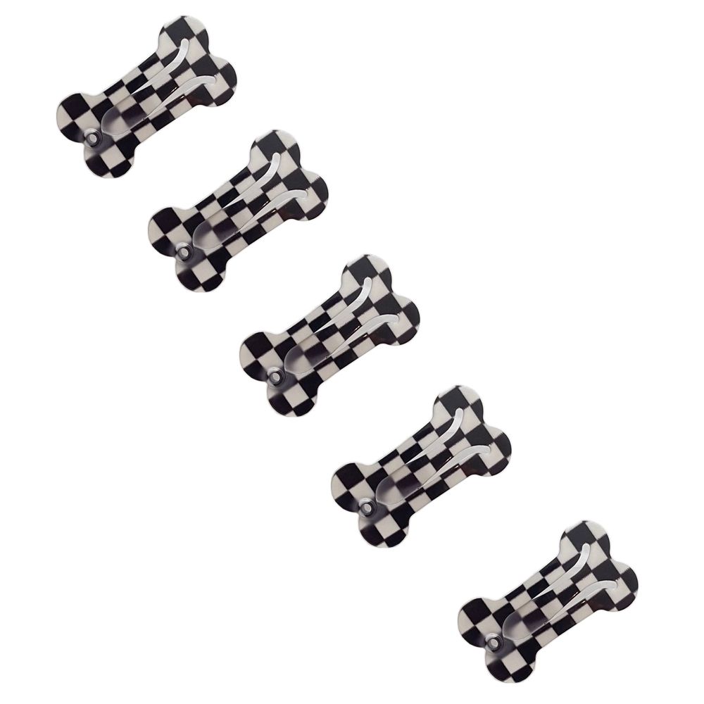 Gitter, Streifenmuster für kleine Hunde Haustier-Haarspange Katze Pflegezubehör Schnapp-Haarspangen Hunde-Haarspange