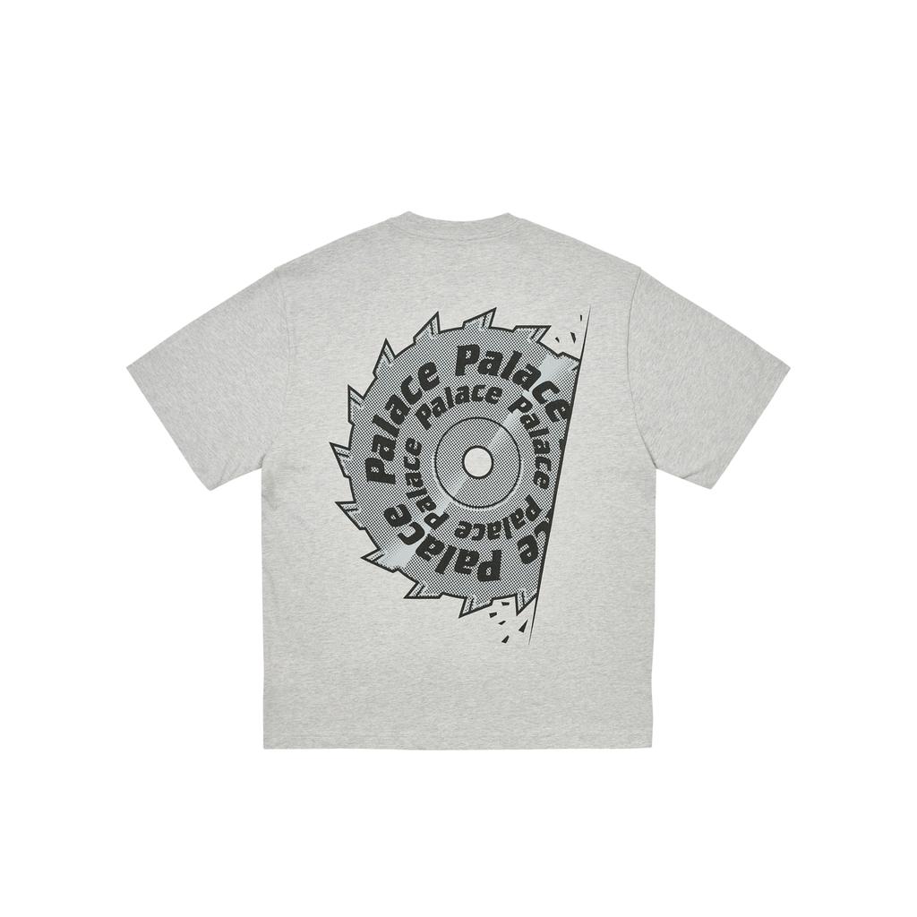 Palace Saw T-Shirt Grey Marl Unisex Tops P28TS227