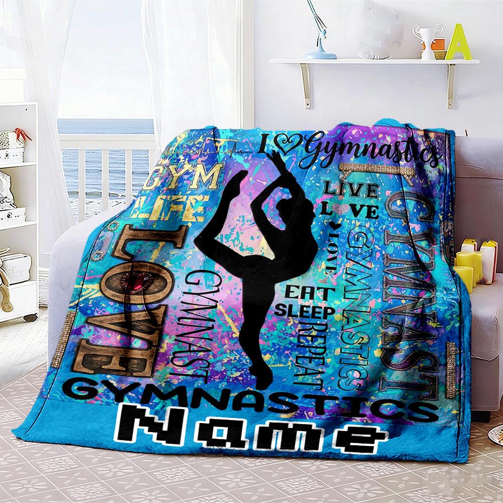 Badminton Customize Your Name Home Blankets Comfortable Soft Lightweight Allseason Multipurpose Blanket For Picnics Couches Offices Beds Living Rooms