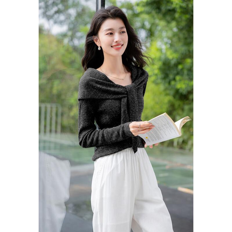 Mocana Women's 2-Way Wear Long Sleeve Knit Top