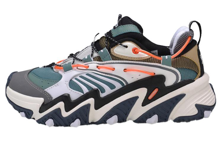 Li Ning X Claw Cushioning Slip Resistant Cushioning Slip Resistant Low top Casual Shoes Women s Brown Green Orange AGLQ014-4 36