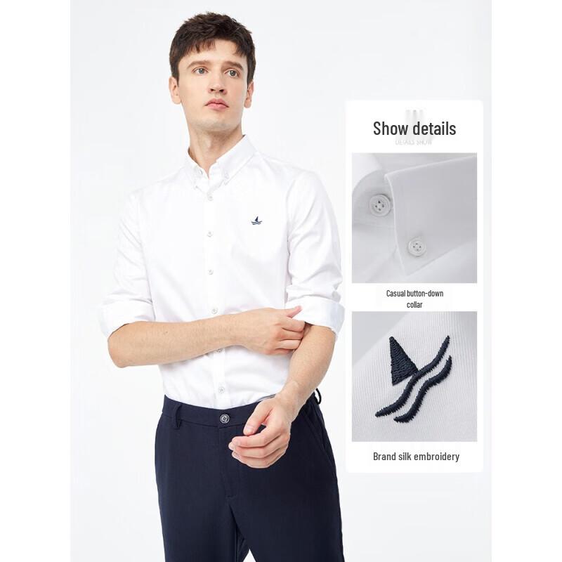 Navigare Men s Embroidered Pure Cotton Long-Sleeve Shirt XL/41