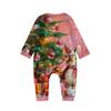 Parent Child Outfit - Christmas Printed Home Outfit Set With Shoulder Length Long Sleeved Top And Pants Set