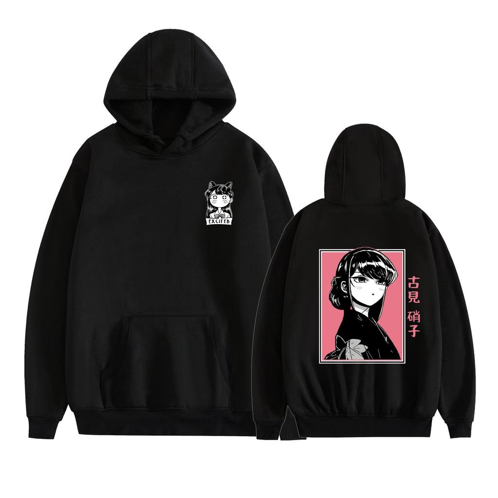 Komi Anime Hoodie Herbst Winter Fleece Streetwear Oberteile