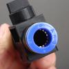 Pneumatic Ball Air In Fitting Connector Valve Push Hose Tube Pipe Speed Joiner
