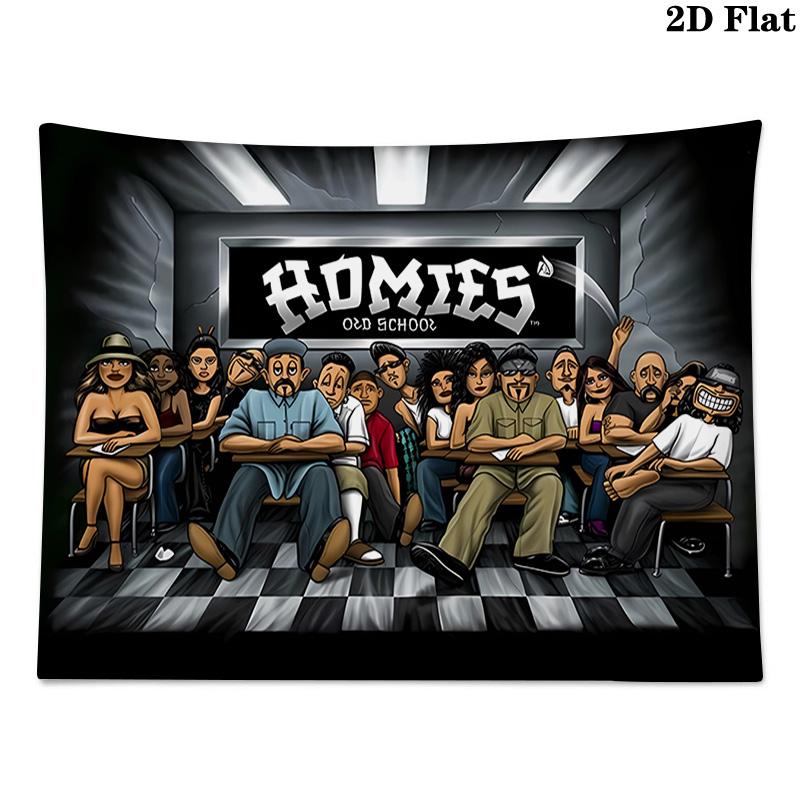 Homies Pattern Home Decor Tapestry, Wall Hanging, Decorative RV Wall Cloth.MGT0918182
