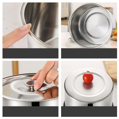 201 Stainless Steel Stainless Steel Flavor Cup Portable Kitchen Tableware Seasoning Pot Household Storage Mutifunction