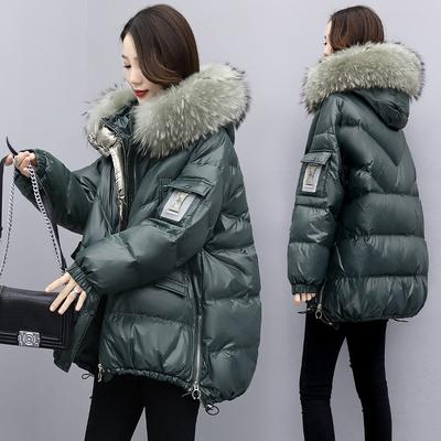 Winter Warme Daunen Baumwolle Jacke Pelz Kragen Mit Kapuze Mantel Lose Frauen Verdicken Mantel Tragen