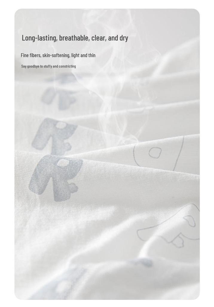 Newborn Pure Cotton Breathable Eight-Sleeve Bodysuit