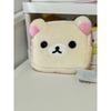 Kawaii Rilakkuma Penál Organizér na make-up Úložná taška Kreslený plyšový medvídek Víceúčelové pouzdro Kawaii Kosmetické tašky Toaletní taštička Kosmetický kufřík