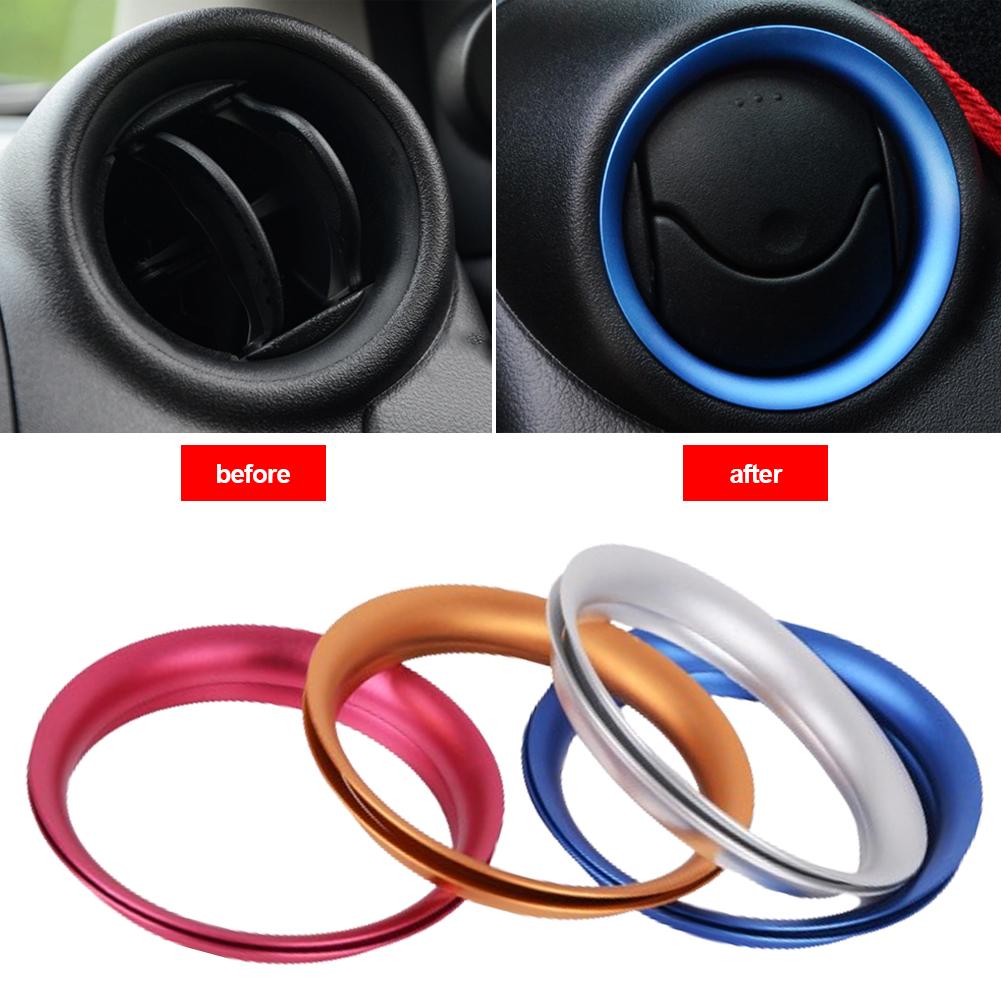 1pc Car Air A/C Vent Ring Cover Trim Frame Sticker Accessories for Micra March K13 2011 - 2017