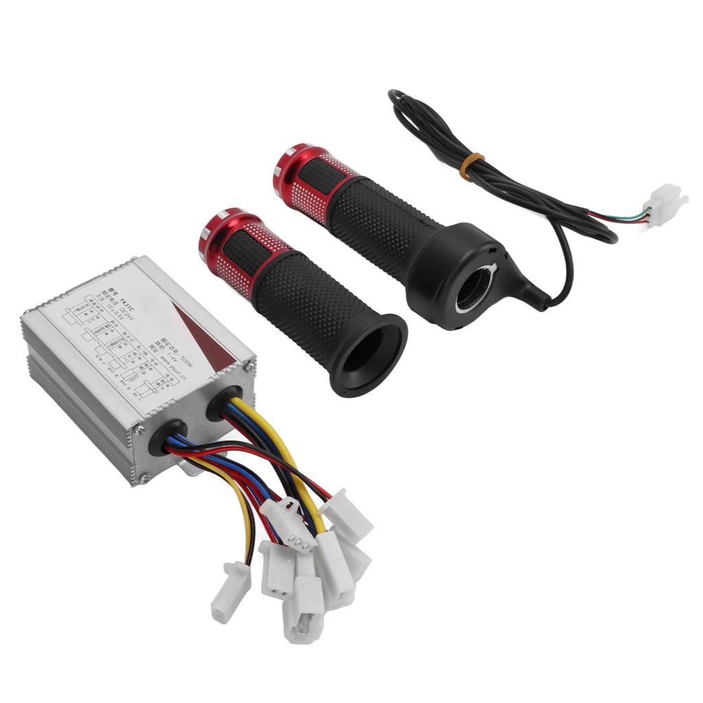 Sada ovladače elektrického kola 24V 500W Stabilní hliníkový plášť Rukojeť ovladače elektrického kola pro kolo