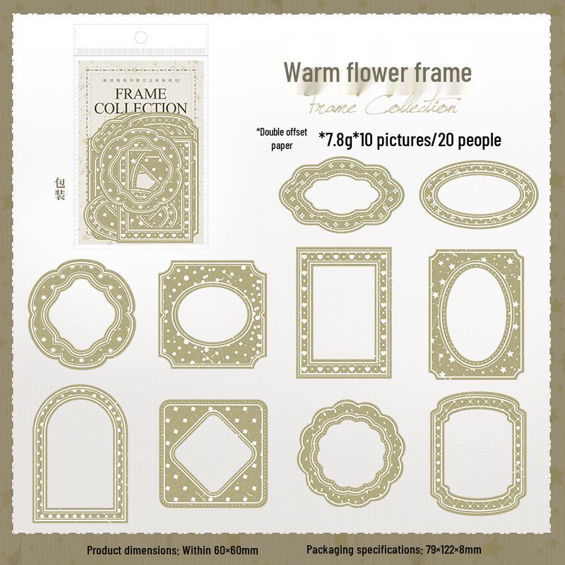 Retro Ketchup Girl Border Stickers & Frame Painting Pack