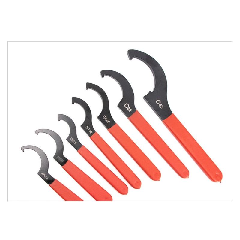 Premium 6 Unit Hook Wrench Spanner Tool Group Solid Construction For Motorcycle Pipework Plumbing And Mechanical Repair