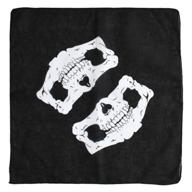 Hip Hop Tryckta Damhuvuddukar Fyrkantig Halsduk Bandana Handduk Hårscarfar