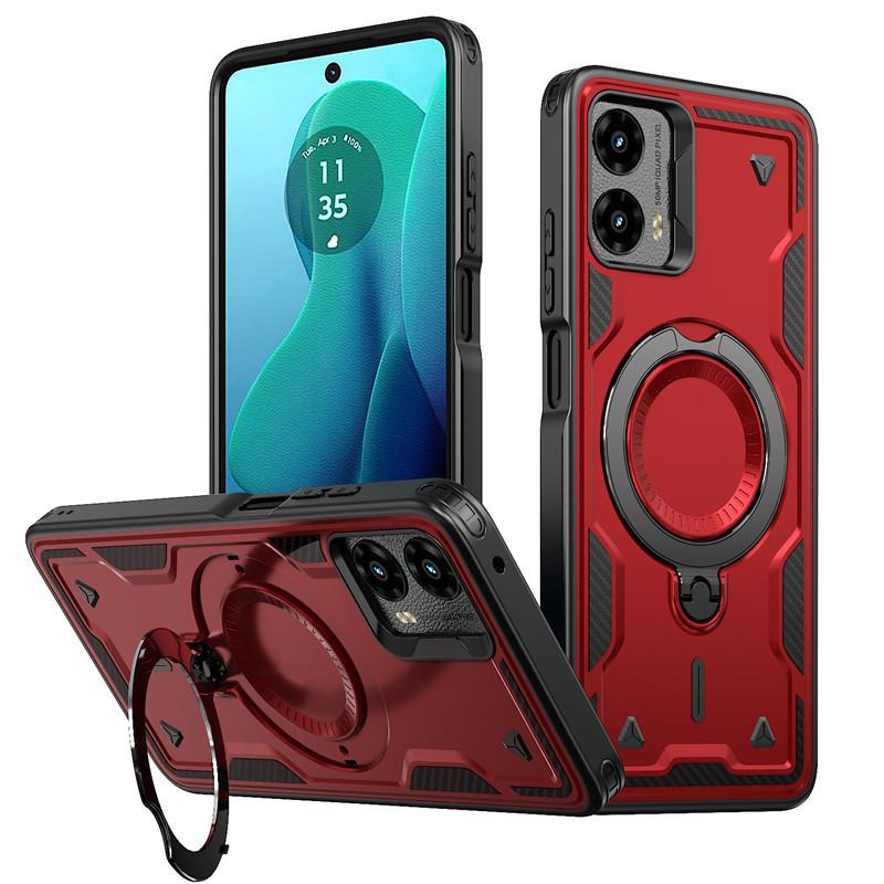 Suitable for MOTO G power antenna ring mobile phone case G play rotating bracket wireless charging magnetic anti-drop cover