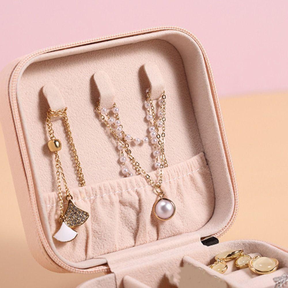 Display Zipper Jewelry Storage Case Packaging Box Earrings Organizer Holder  Gift