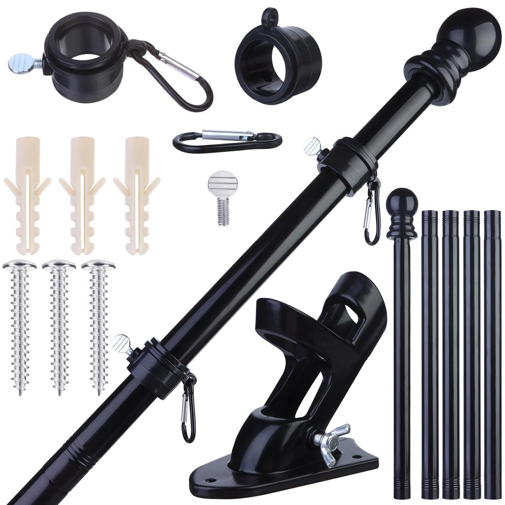 Flag Pole 6Ft Flag Pole Kit For House For Outdoor Garden Truck Use