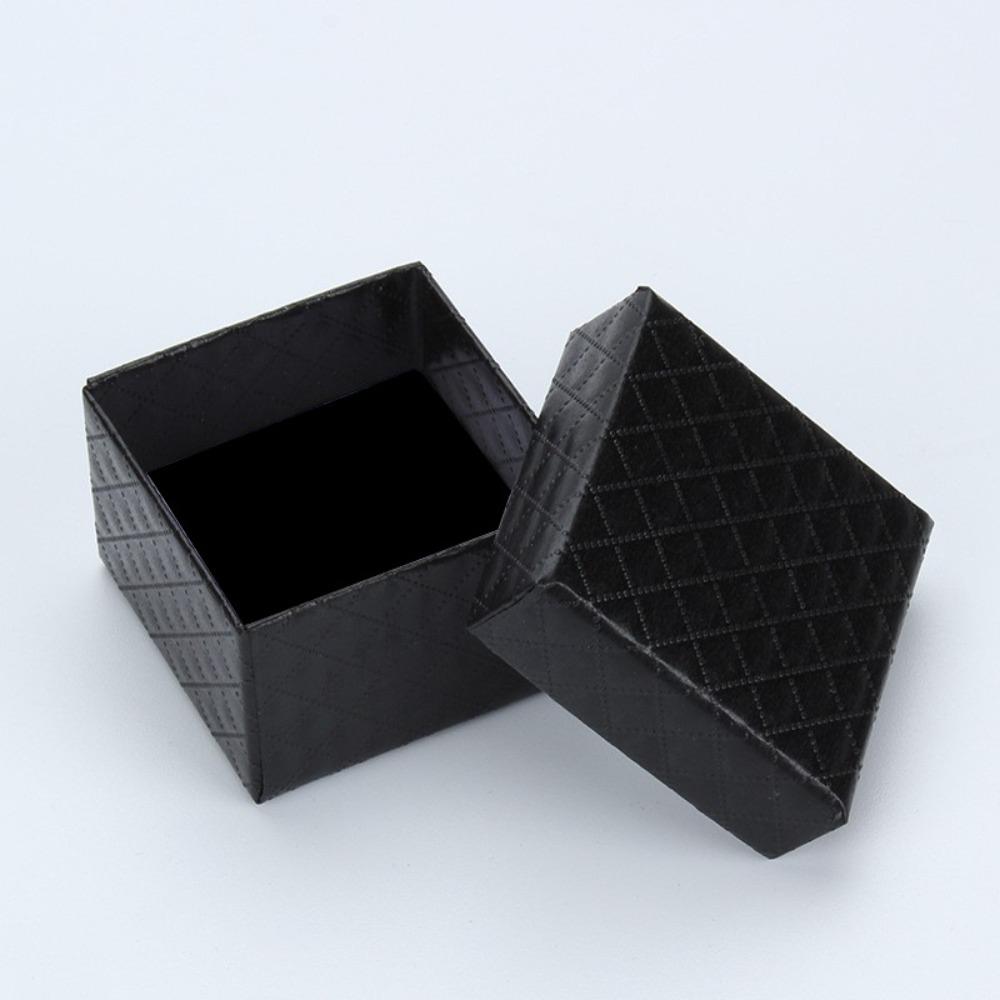 6Pcs Sponge Case Jewelry Gift Box Paper Jewelry Display Box High Quality Ring Box Wedding Favors