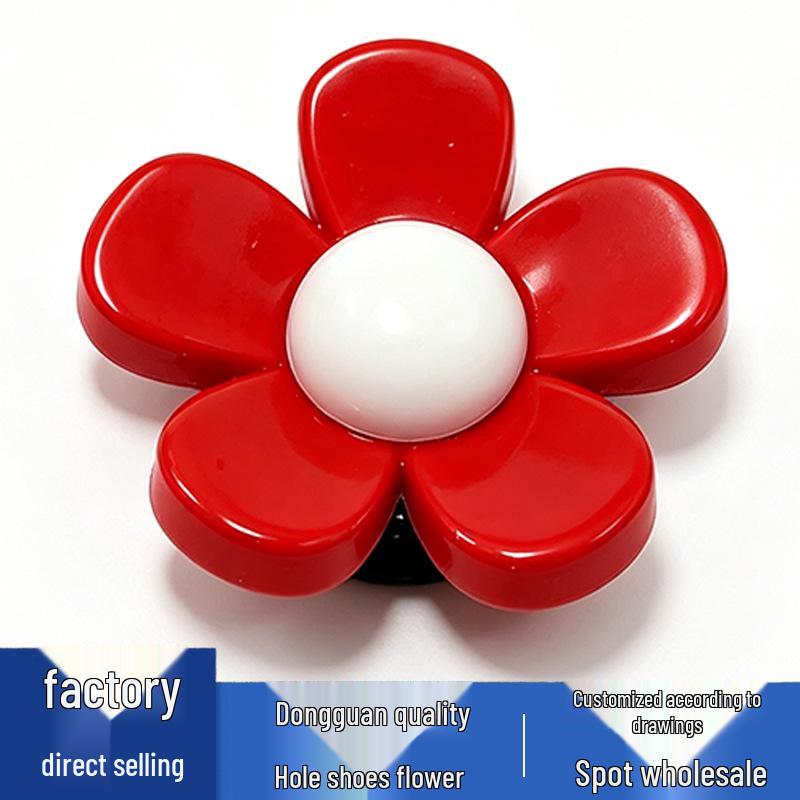 New Cute Cartoon Flower Charms for Crocs - Versatile PVC Shoe Decorations