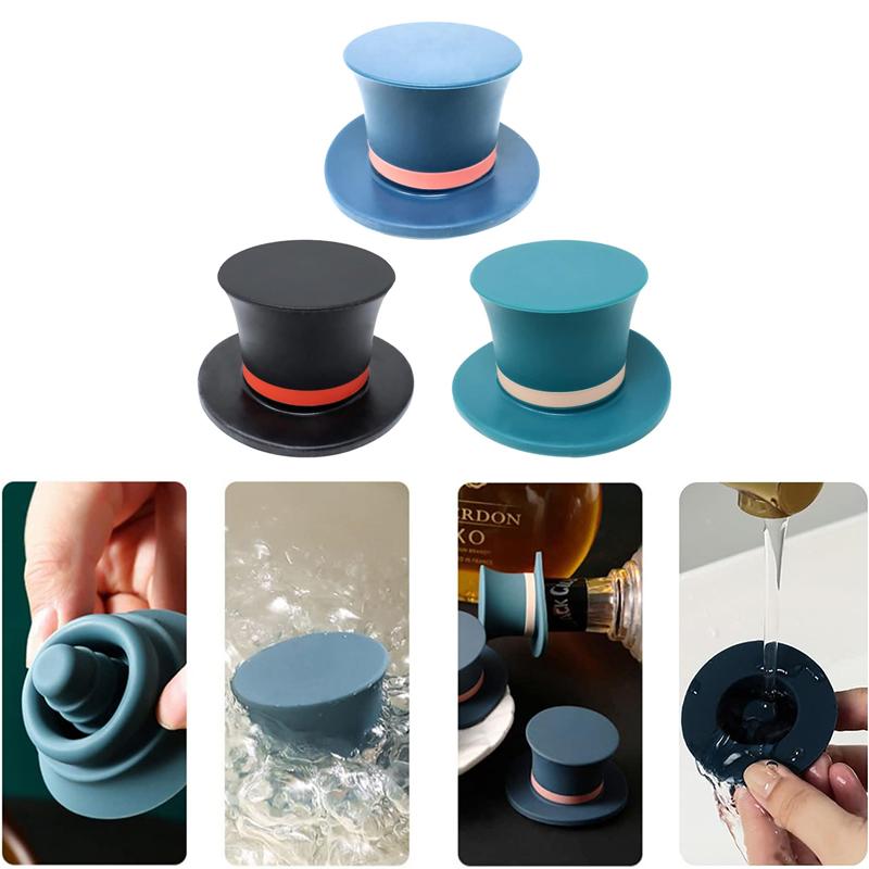Magic Hat Wine Bottle Stopper Creative Silicone Wine Bottle Stopper Leak Wine Bottle Cap Reusable Champagne Stoppers Sealer Plug