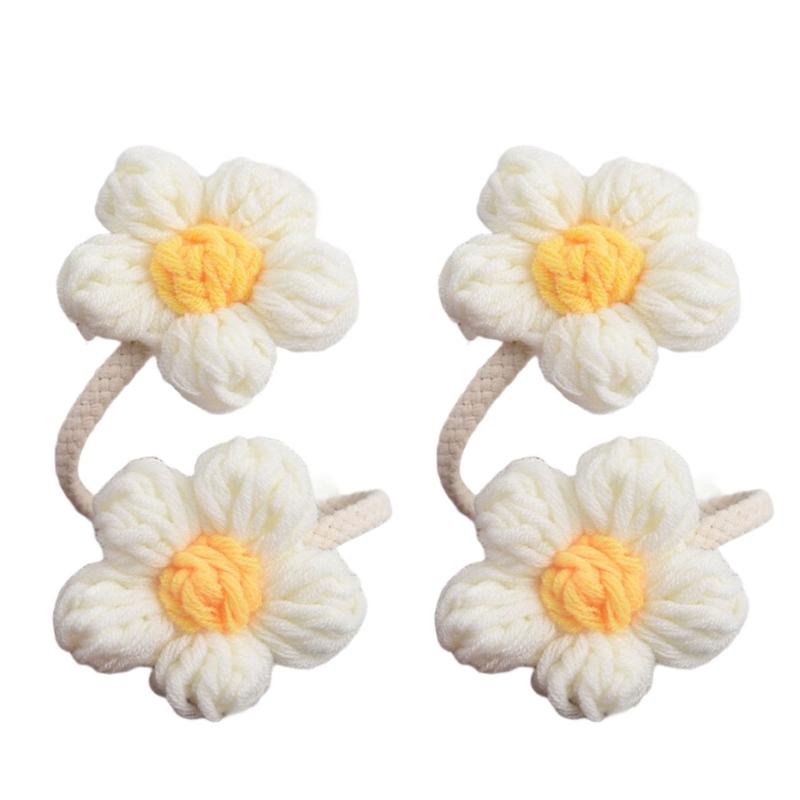 Curtain Tiebacks Decorative Curtain Holdbacks Retro Flower Curtain Buckles Clips Drapery Holdbacks Office Home Decors