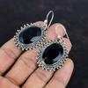 Faceted black onyx earring 925 sterling silver earring genuine gemstone jewelry handmade brand new earrings designer earring gifts for wife