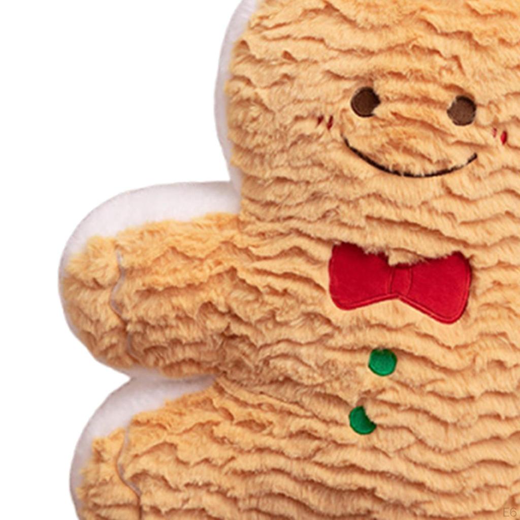 Cartoon Biscuit Man Pillow for Festive Couch Setup