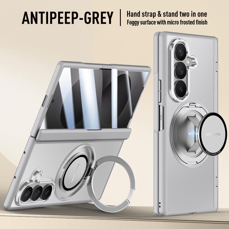 Matný matný kryt pro Samsung Galaxy Z Fold8 Ultra/Fold 8 Ultra/360° otočný magnetický držák Řemínek na ruku S krytem na skleněnou obrazovku