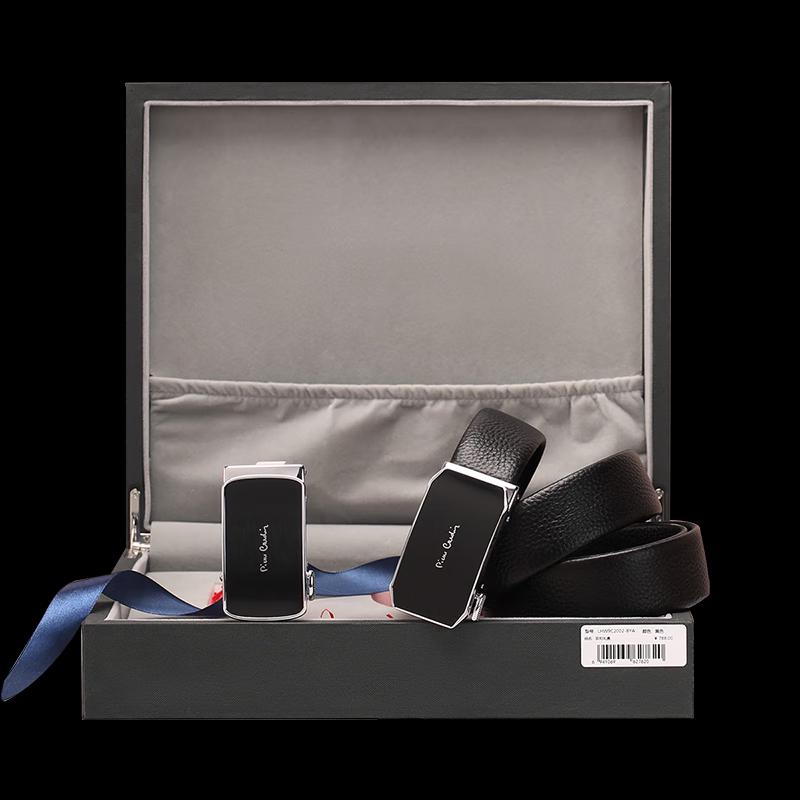 Pierre Cardin Men s Business Casual Leather Belt Two-Piece Set 115cm