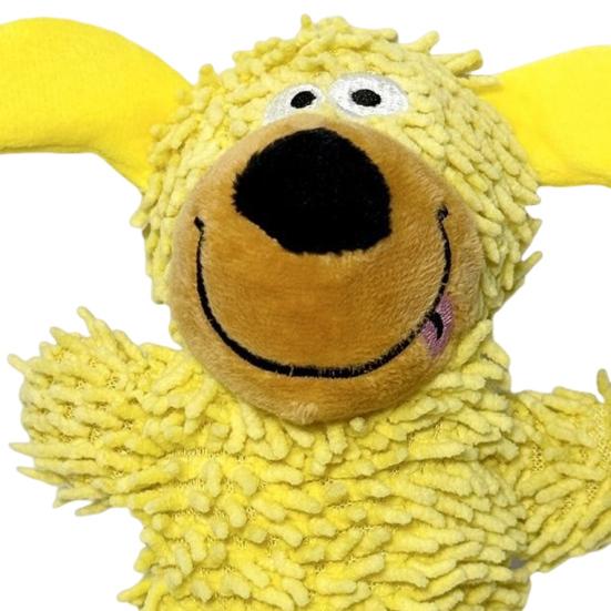 Piszcząca zabawka dla psa pluszowa wypchana mop zabawka do żucia dla psa interaktywna szczeniak ząbkujący