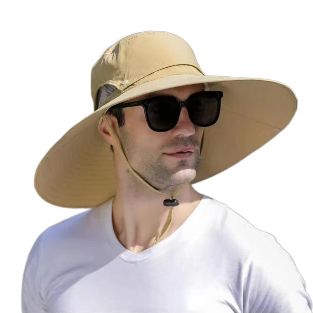 Detachable Hat Top Large Brim Sun Hat Foldable Sun Protection Hat Sports Fisherman Hat  Man