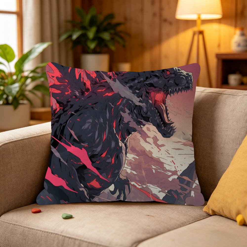 Funny Dinosaur Cushion Cover Pillowcase Upholstery Sofa Throw Pillow Home Decor Pillowcas