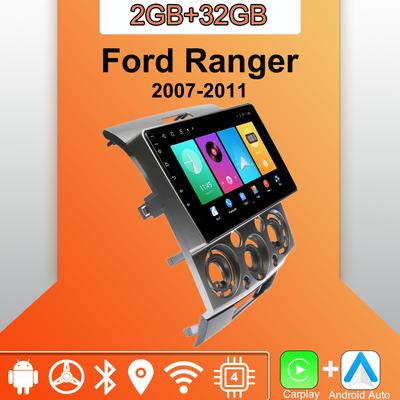 Android Carplay Radio samochodowe dla Ford Ranger 2007-2011 Odtwarzacz multimedialny Jednostka główna Stereo Nawigacja GPS BT WIFI 2 + 32 GB