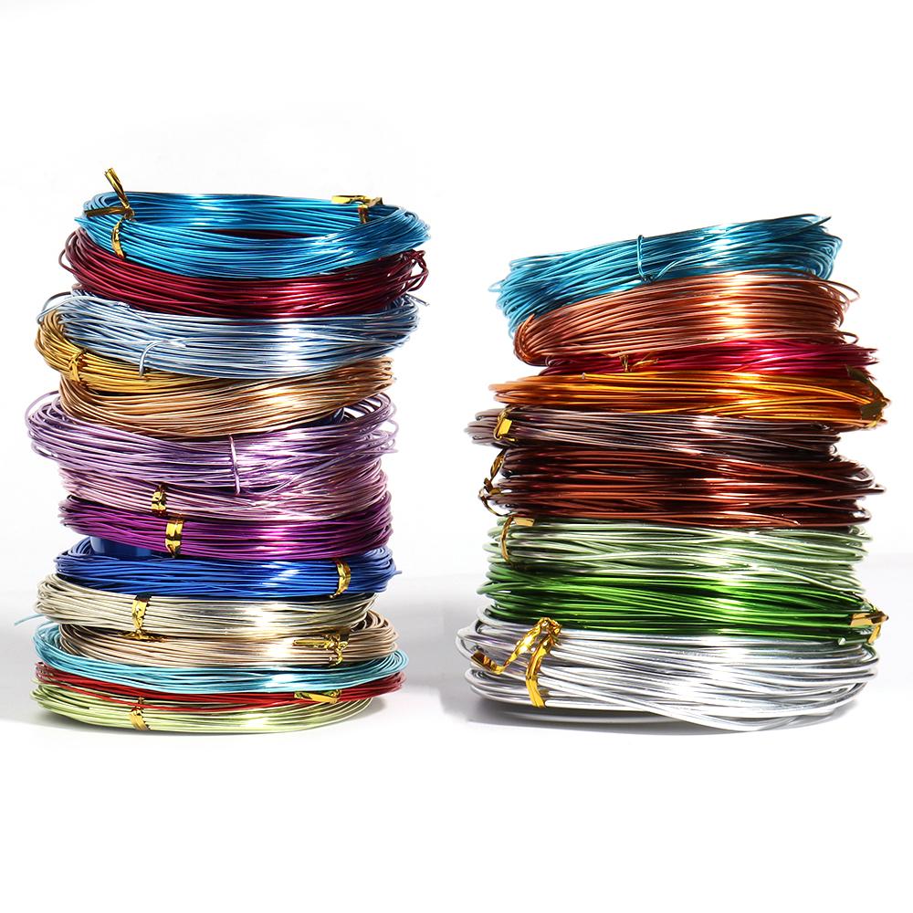 10M/rolls 0.6-1.2mm Anadized Aluminum Wire Versatile Handmade Crafts Metal Wire for Jewelry Making Beading Necklace Bracelet