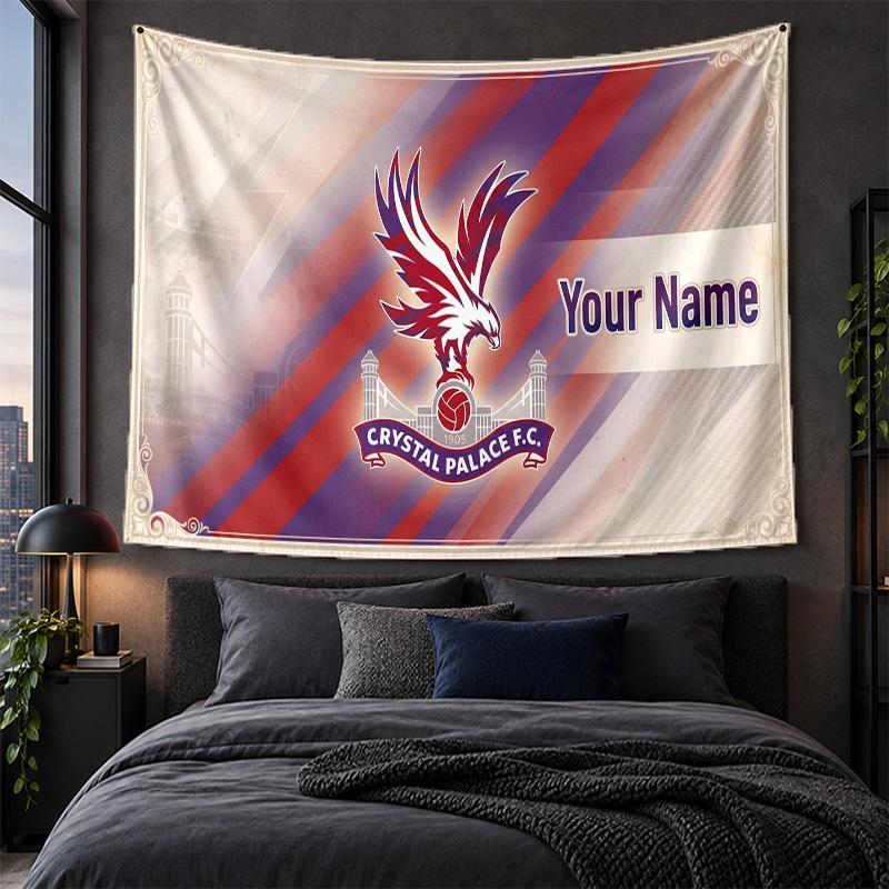 Personalized Tapestry Wall Hanging Crystal Palace Pattern Art Background Cloth