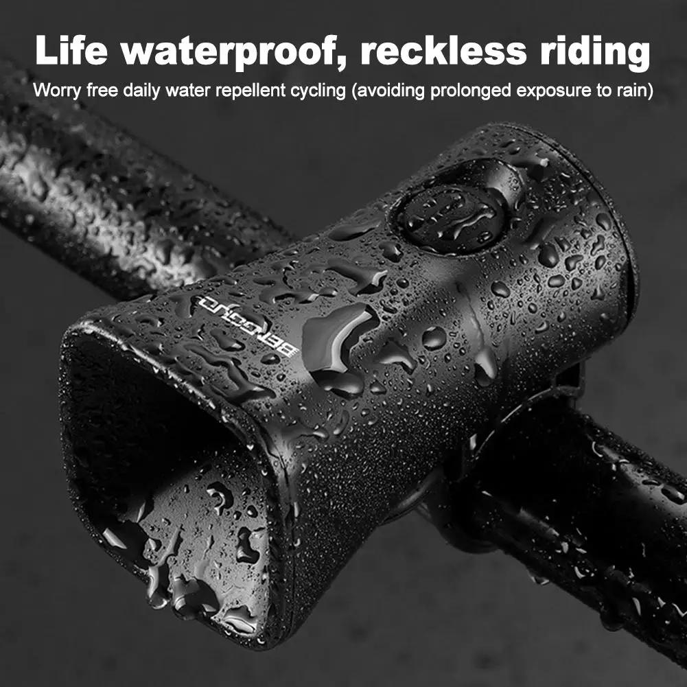 Elektrische Fahrradhupe, 120 dB, wasserdicht und staubdicht, wiederaufladbare Fahrradklingel, geeignet für Rennräder und Mountainbikes